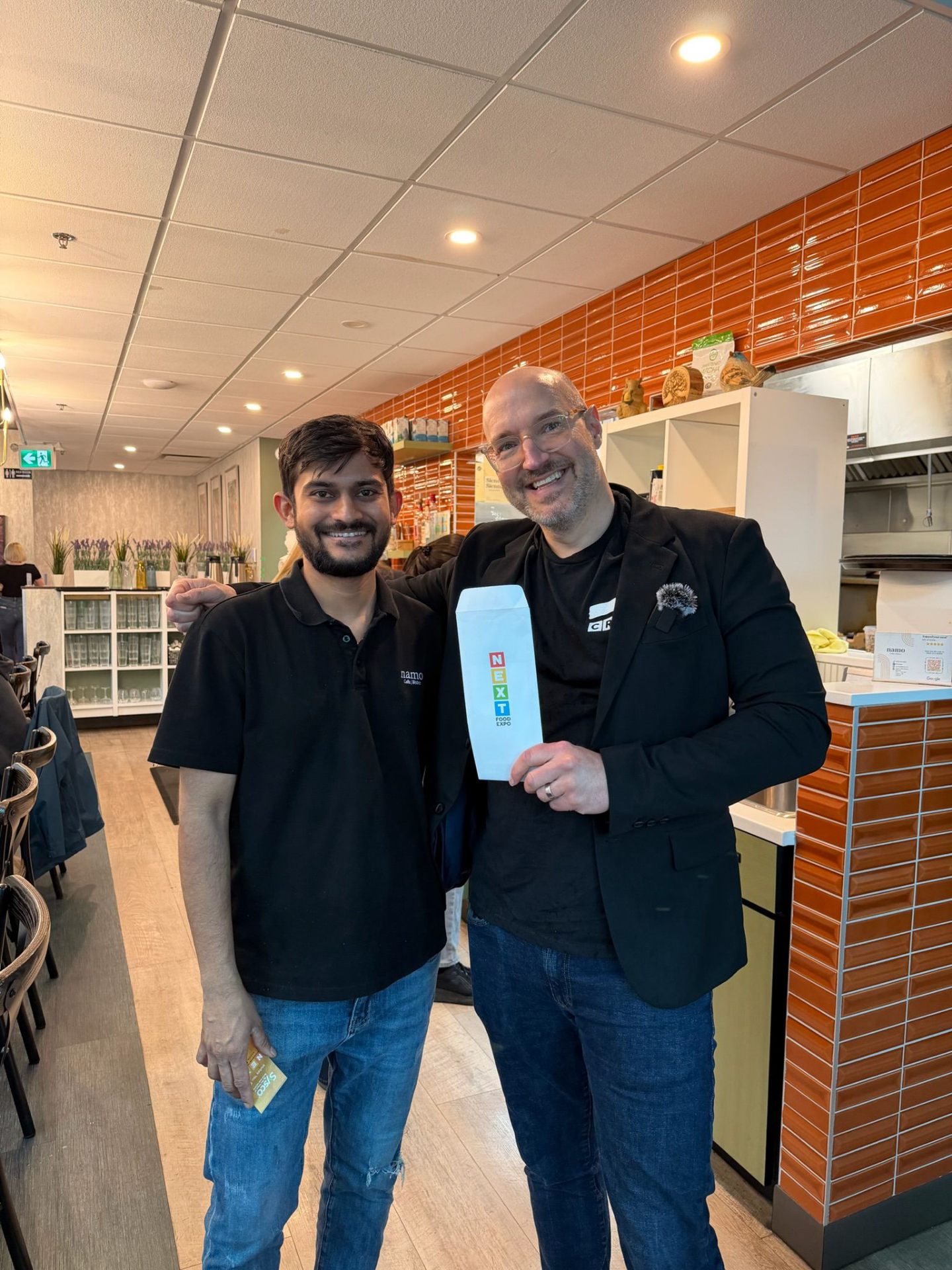 Street team with Namo Cafe Bistro operator