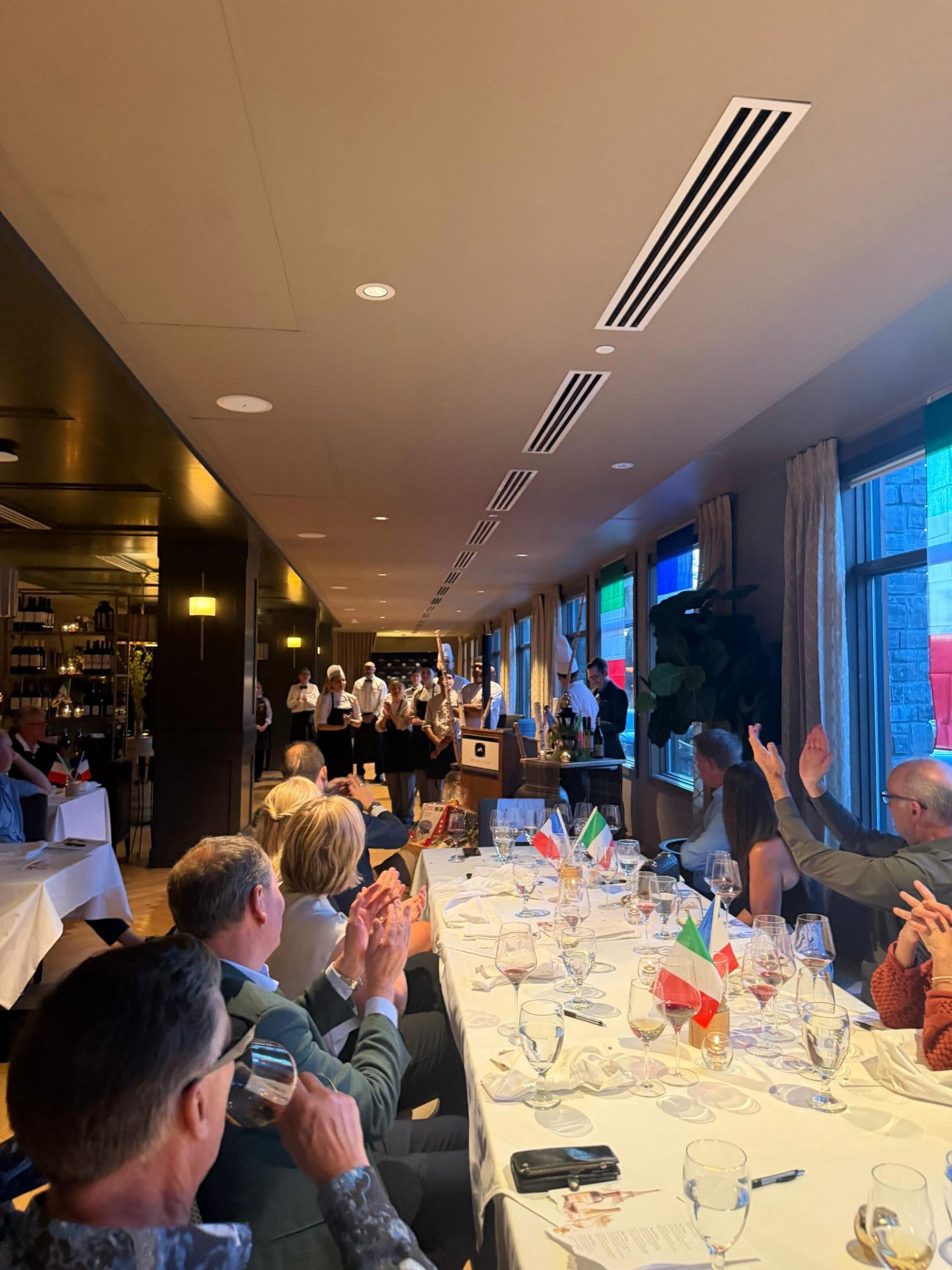 Industry dinner celebrating hospitality